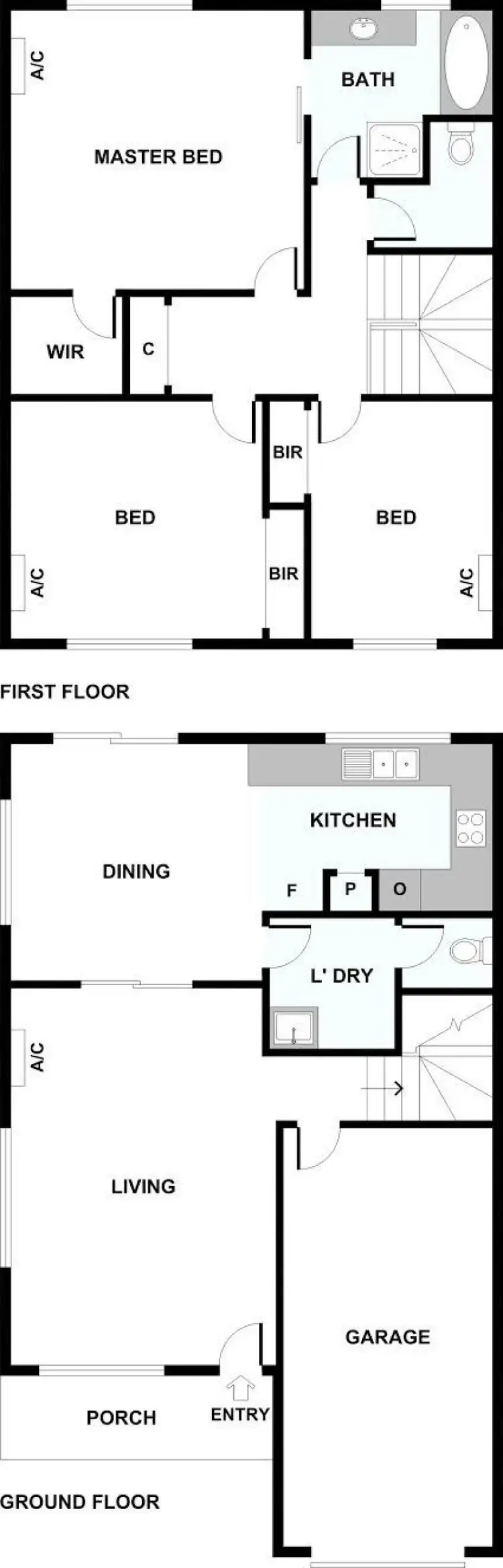 Floorplan of Homely townhouse listing, 29 McIntyre Street, Burwood VIC 3125