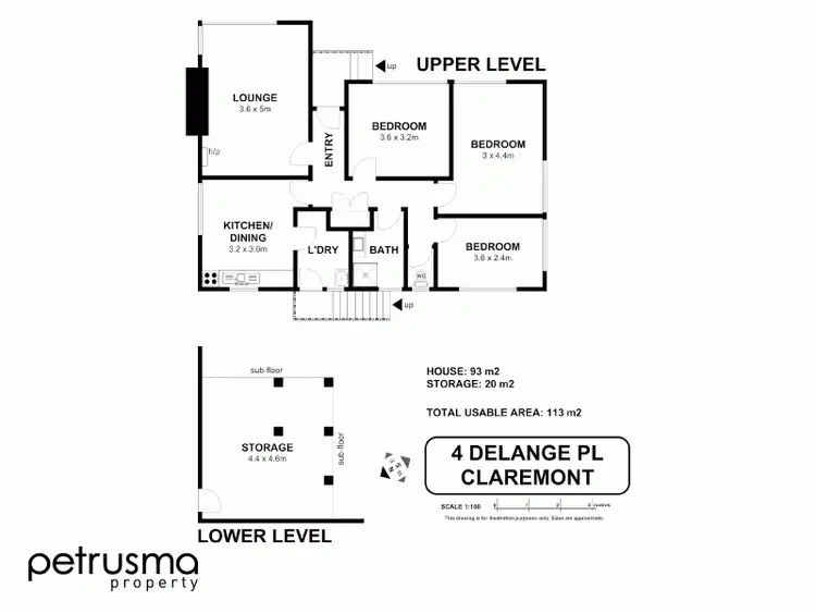 Floorplan of Homely house listing, 4 Delange Place, Claremont TAS 7011