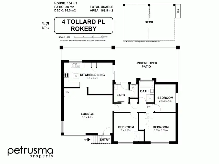 Floorplan of Homely house listing, 4 Tollard Place, Rokeby TAS 7019