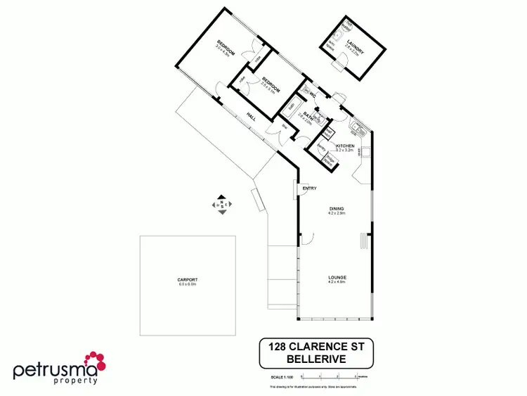 Floorplan of Homely house listing, 128 Clarence Street, Bellerive TAS 7018