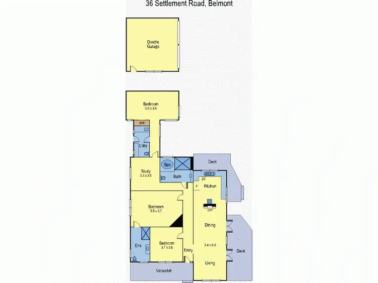 Floorplan of Homely house listing, 36 Settlement Road, Belmont VIC 3216