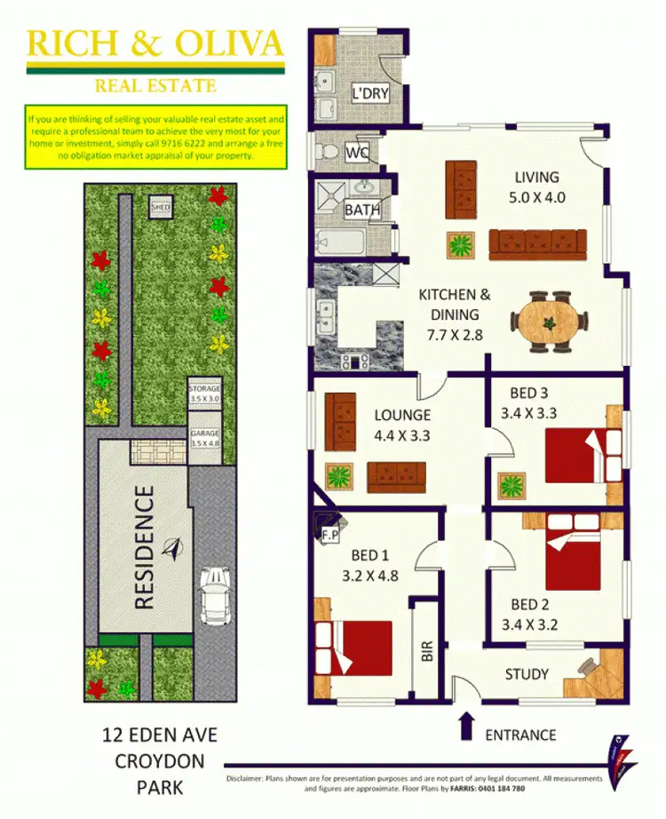 Floorplan of Homely house listing, 12 Eden Avenue, Croydon Park NSW 2133