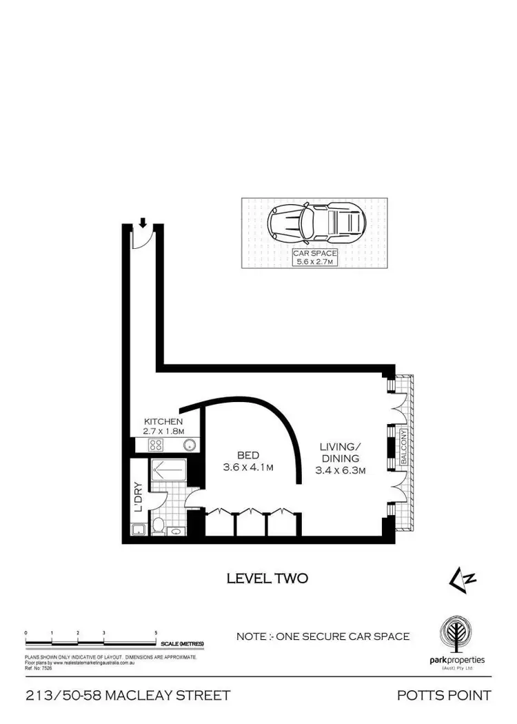 Floorplan of Homely apartment listing, 213/50-58 Macleay Street, Potts Point NSW 2011