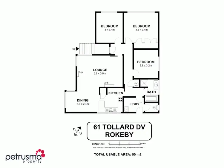 Floorplan of Homely house listing, 61 Tollard Drive, Rokeby TAS 7019