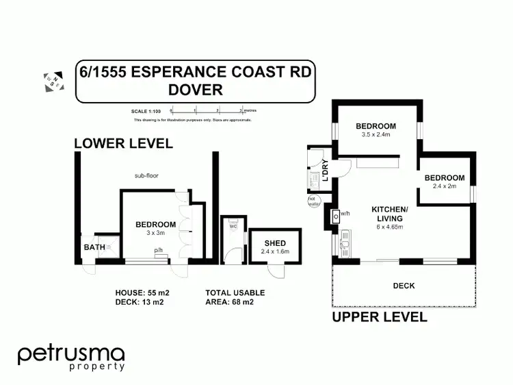 Floorplan of Homely house listing, 6/1555 Esperance Coast Road, Dover TAS 7117
