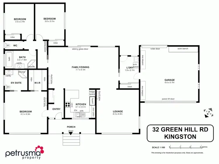 Floorplan of Homely house listing, 32 Greenhill Drive, Kingston TAS 7050