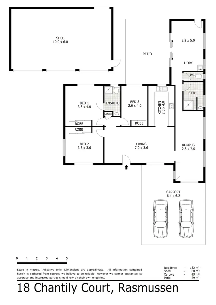 Floorplan of Homely house listing, 18 Chantilly Court, Rasmussen QLD 4815