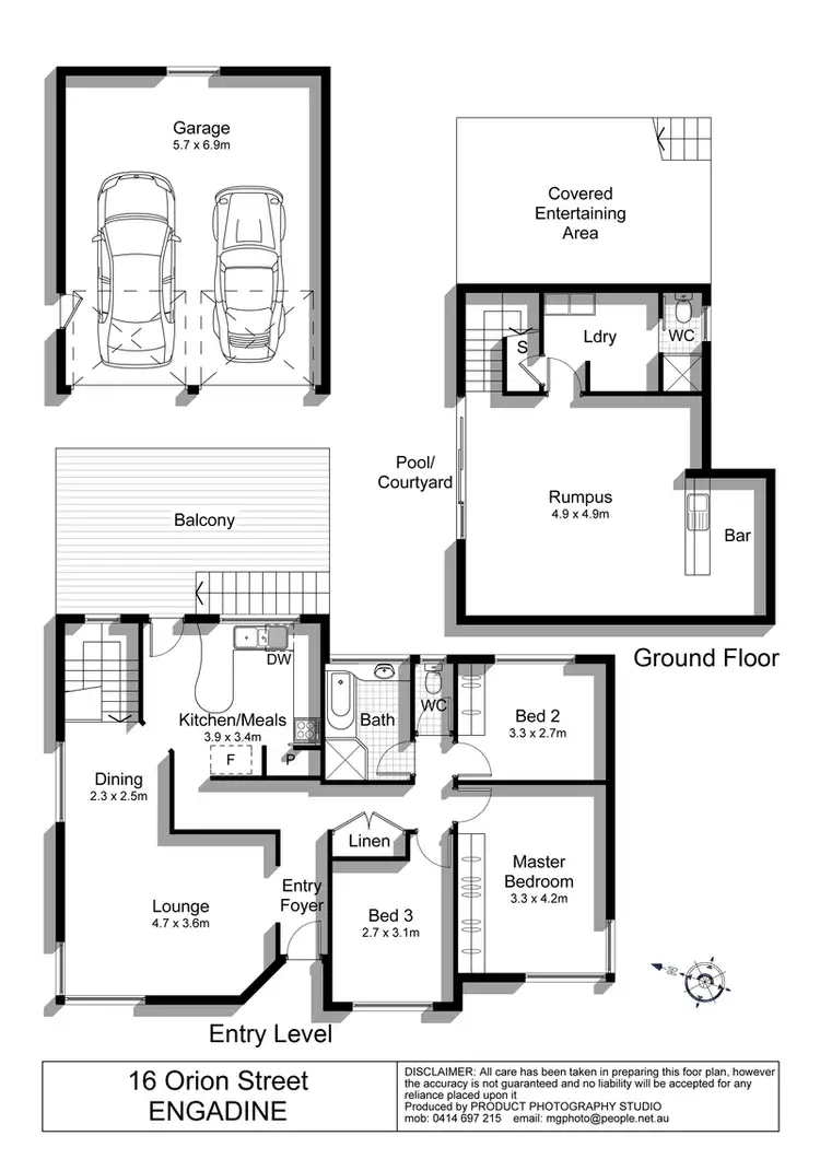 Floorplan of Homely house listing, 16 Orion Streeet, Engadine NSW 2233