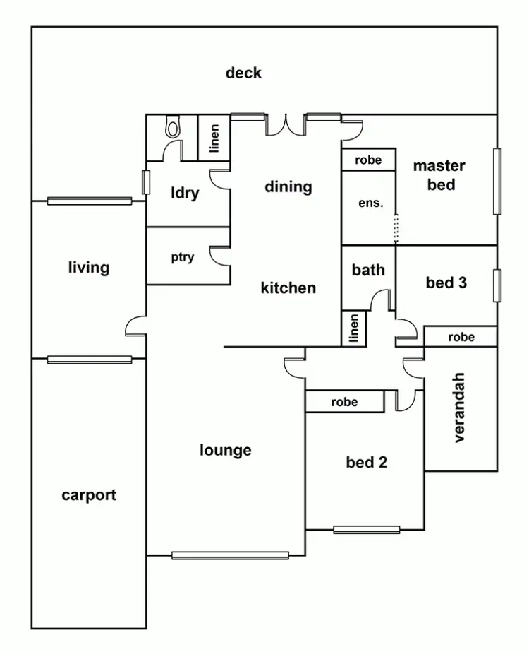 Floorplan of Homely house listing, 12 Rose Street, Horsham VIC 3400
