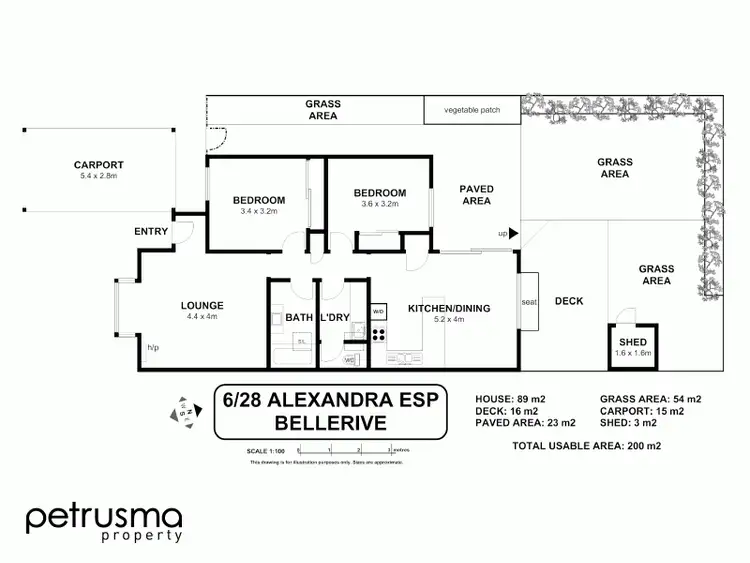 Floorplan of Homely unit listing, 6/28 Alexandra Esplanade, Bellerive TAS 7018