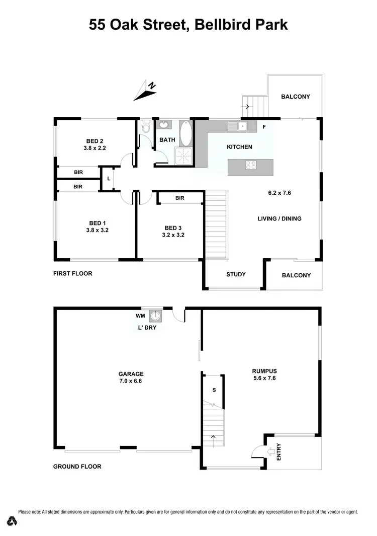 Floorplan of Homely house listing, 55 Oak street, Bellbird Park QLD 4300