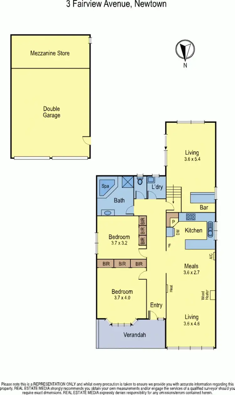Floorplan of Homely house listing, 3 Fairview Avenue, Newtown VIC 3220