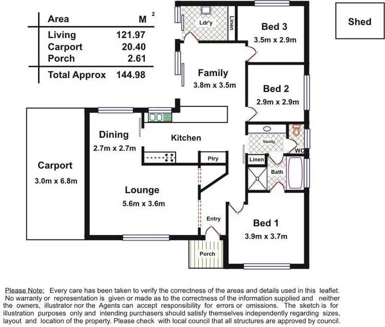 Floorplan of Homely house listing, Address available on request