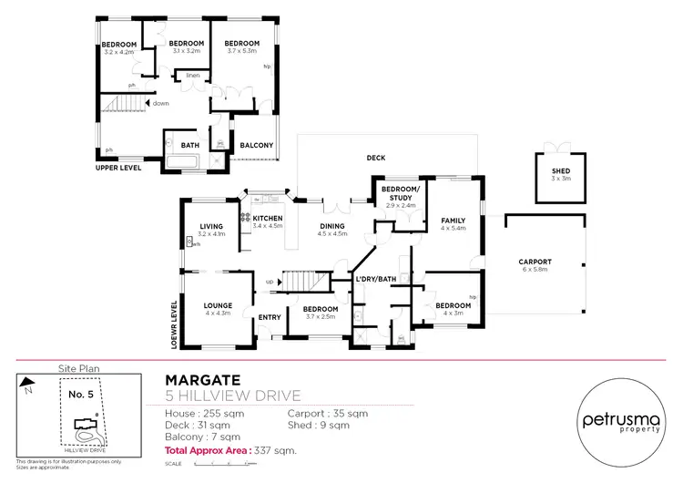Floorplan of Homely house listing, 5 Hillview Drive, Margate TAS 7054
