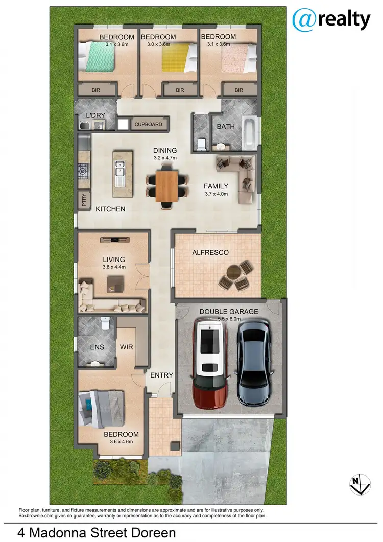 Floorplan of Homely house listing, 4 Madonna Street, Doreen VIC 3754