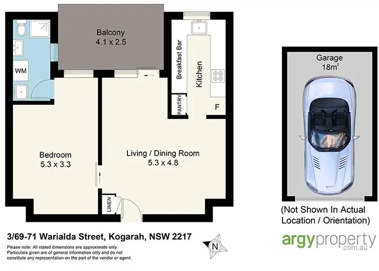 Floorplan of Homely apartment listing, 3/69-71 Warialda Street, Kogarah NSW 2217