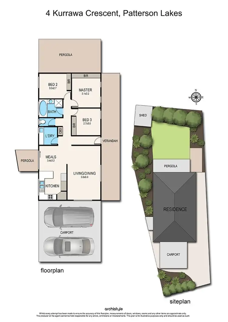 Floorplan of Homely house listing, 4 Kurrawa Crescent, Patterson Lakes VIC 3197