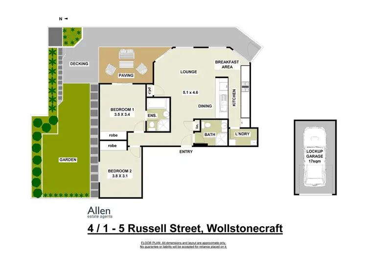 Floorplan of Homely apartment listing, 4/1-5 Russell Street, Wollstonecraft NSW 2065