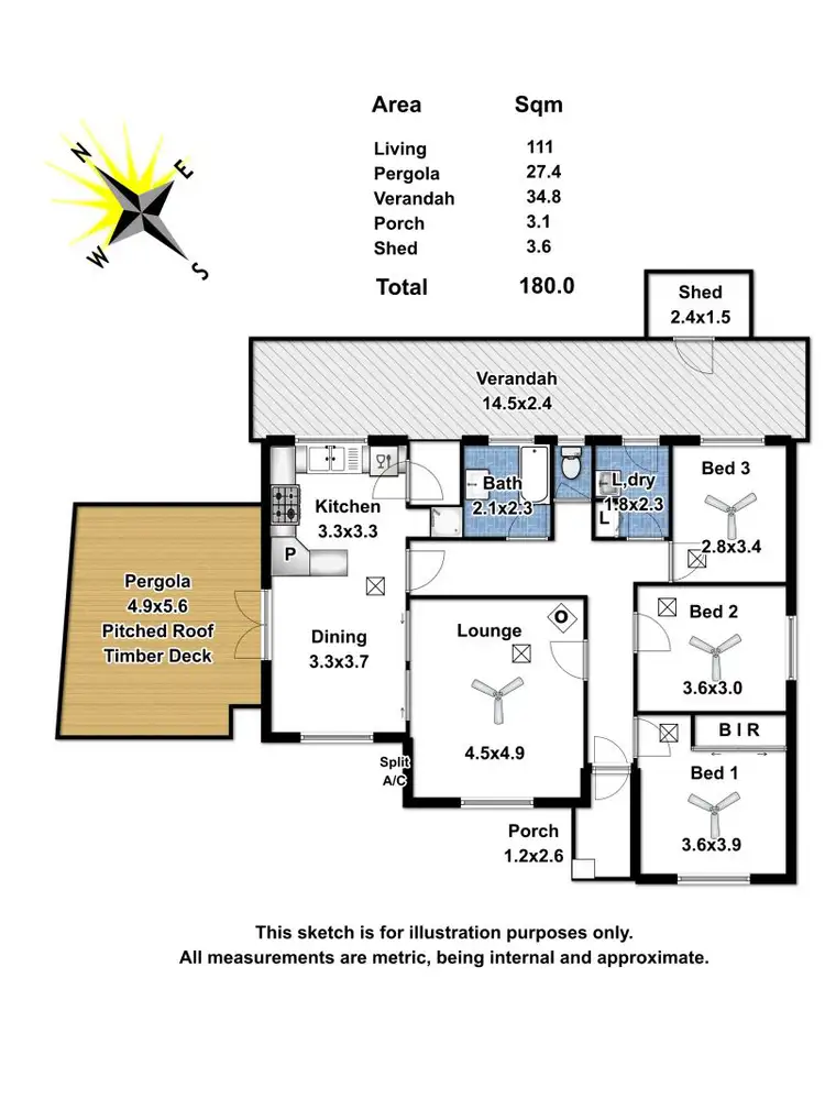 Floorplan of Homely house listing, 6 Przibilla Drive, Evanston SA 5116