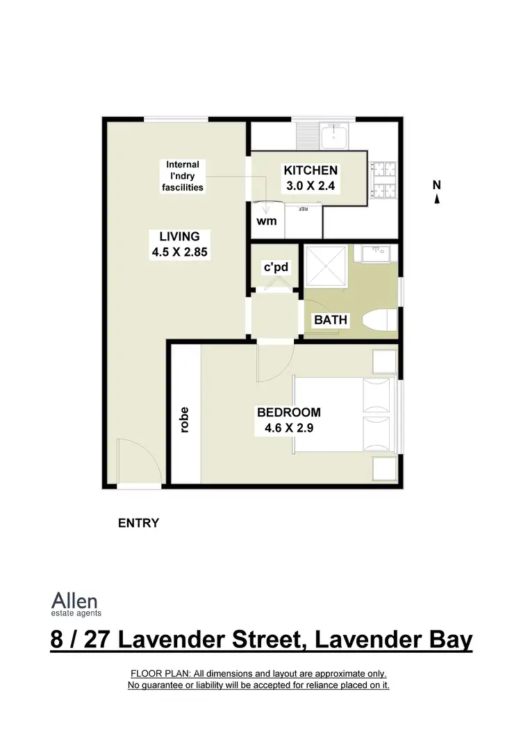 Floorplan of Homely apartment listing, 8/27 Lavender Crescent, Lavender Bay NSW 2060