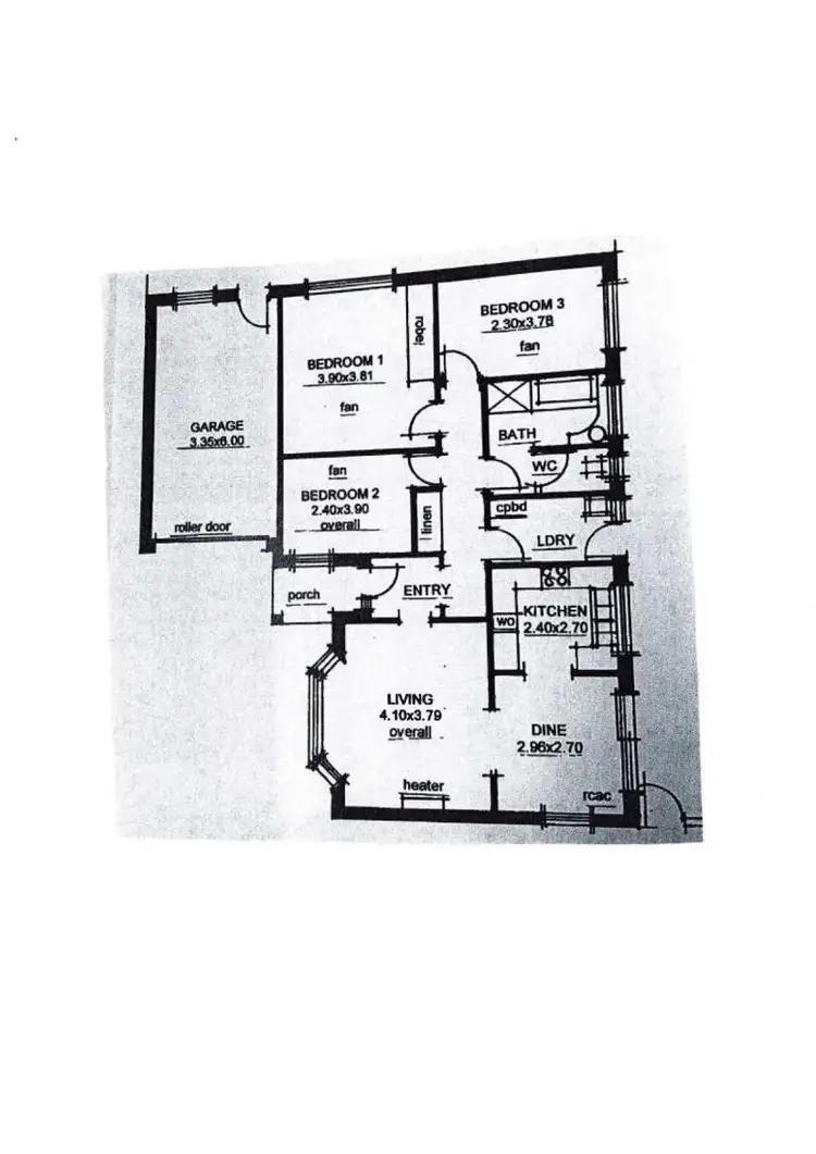Floorplan of Homely unit listing, 3/13 Orient Road, Kensington Gardens SA 5068