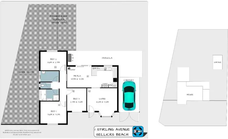 Floorplan of Homely house listing, 1 Stirling Avenue, Sellicks Beach SA 5174