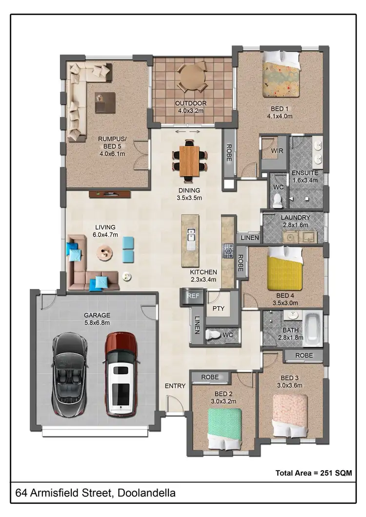Floorplan of Homely house listing, 64 Armisfield Street, Doolandella QLD 4077