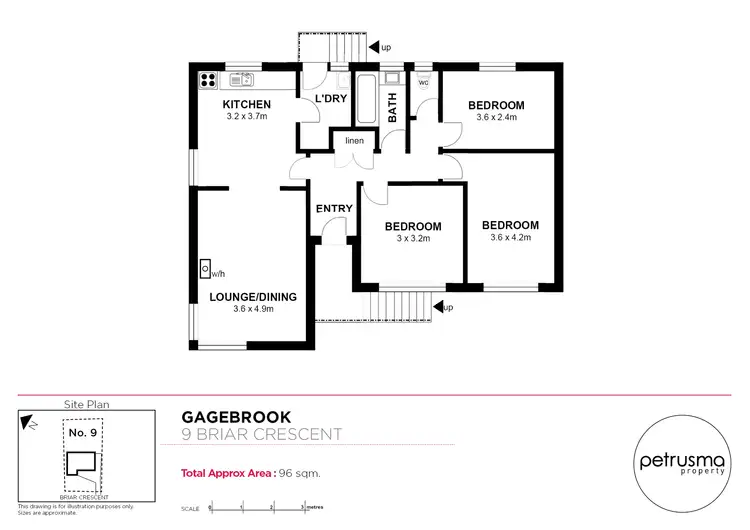 Floorplan of Homely house listing, 9 Briar Crescent, Gagebrook TAS 7030