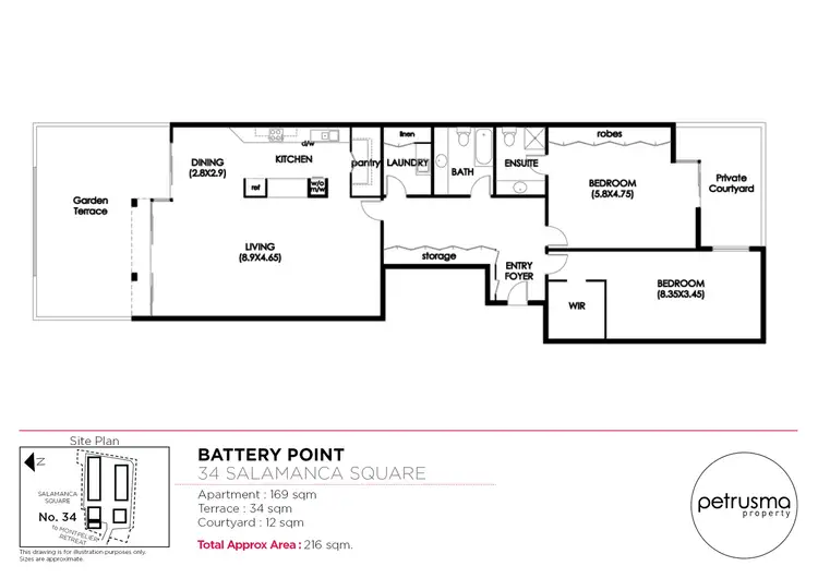 Floorplan of Homely house listing, 34 Salamanca Square, Battery Point TAS 7004