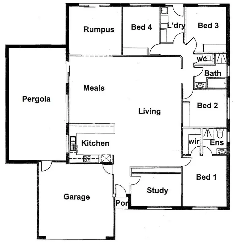 Floorplan of Homely house listing, 26 Brewer Drive, West Wodonga VIC 3690