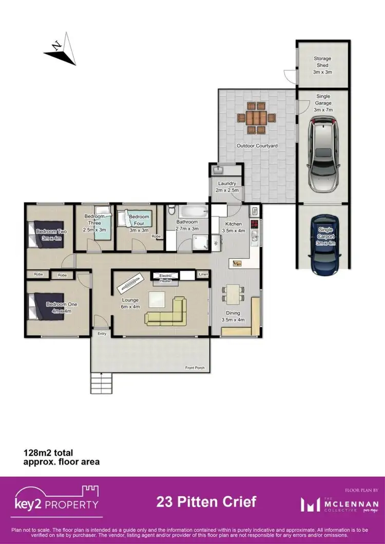 Floorplan of Homely house listing, 23 Pitten Crief, Riverside TAS 7250