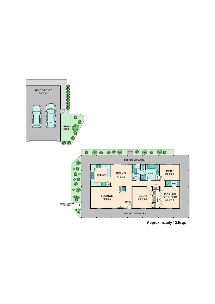 Floorplan of Homely house listing, 1-3 STATION STREET, Pyalong VIC 3521