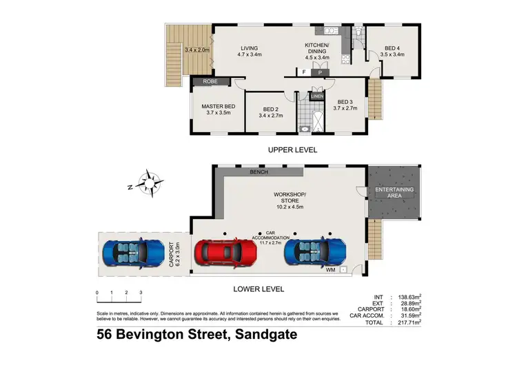 Floorplan of Homely house listing, 56 Bevington Street, Sandgate QLD 4017