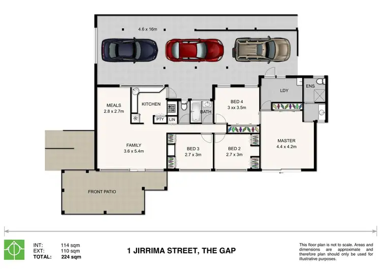 Floorplan of Homely house listing, 1 Jirrima St, The Gap QLD 4061