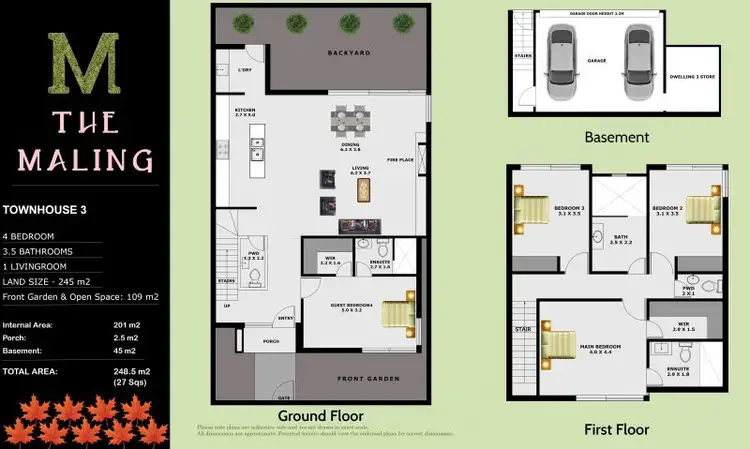 Floorplan of Homely townhouse listing, 2/2A Maling Rd, Canterbury VIC 3126