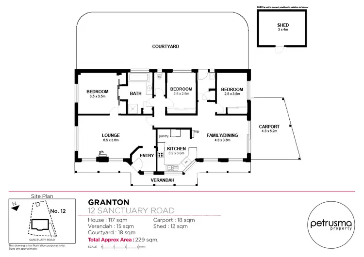 Floorplan of Homely house listing, 12 Sanctuary Road, Granton TAS 7030