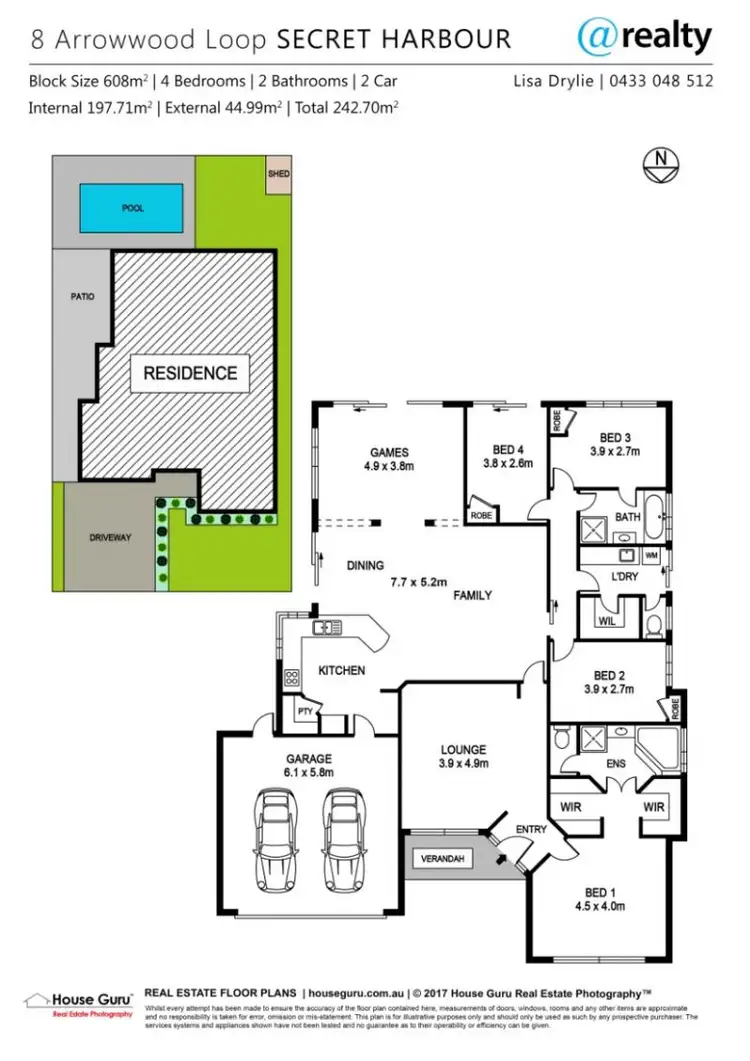 Floorplan of Homely house listing, 8 Arrowwood Loop, Secret Harbour WA 6173