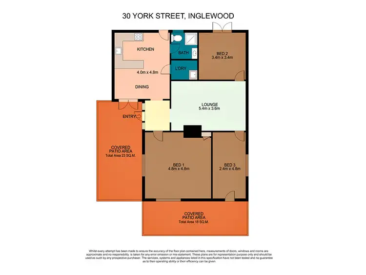 Floorplan of Homely house listing, 30 York St, Inglewood WA 6052