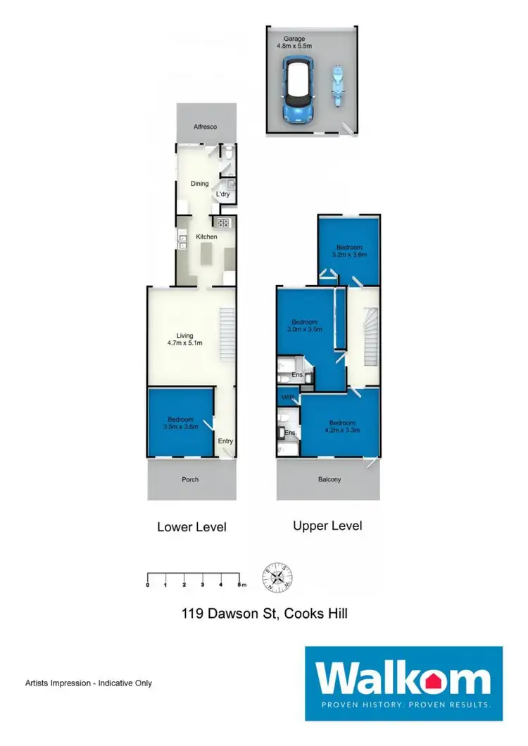 Floorplan of Homely house listing, 119 Dawson Street, Cooks Hill NSW 2300