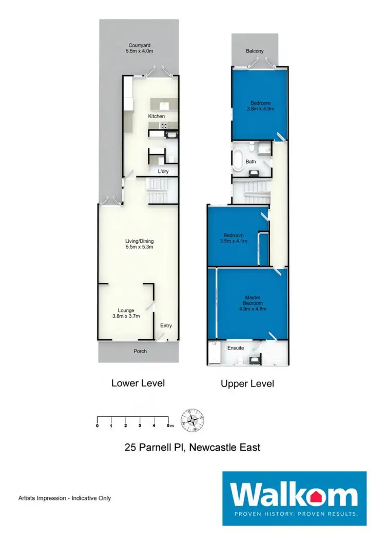 Floorplan of Homely house listing, 25 Parnell Place, Newcastle NSW 2300