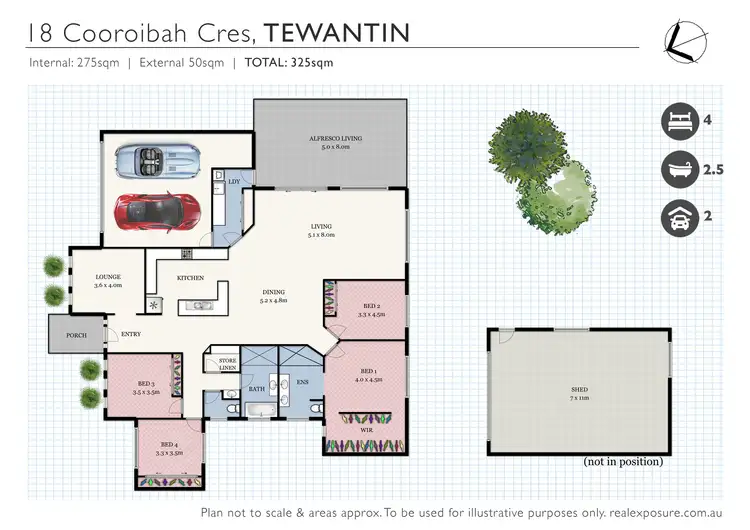 Floorplan of Homely house listing, 18 Cooroibah Crescent, Tewantin QLD 4565