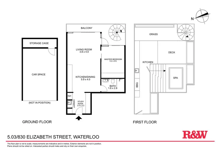 Floorplan of Homely apartment listing, 503/830 Elizabeth Street, Waterloo NSW 2017