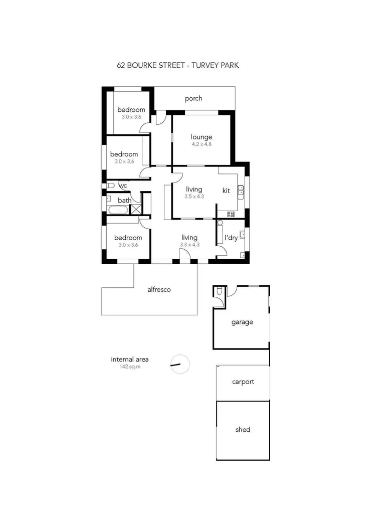 Floorplan of Homely house listing, 62 Bourke Street, Turvey Park NSW 2650
