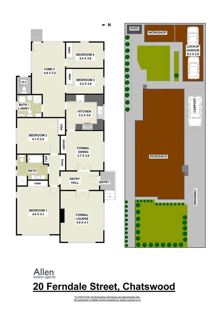 Floorplan of Homely house listing, 20 Ferndale Street, Chatswood NSW 2067