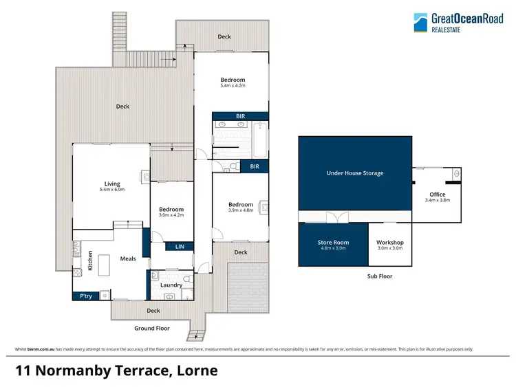 Floorplan of Homely house listing, 11 Normanby Terrace, Lorne VIC 3232