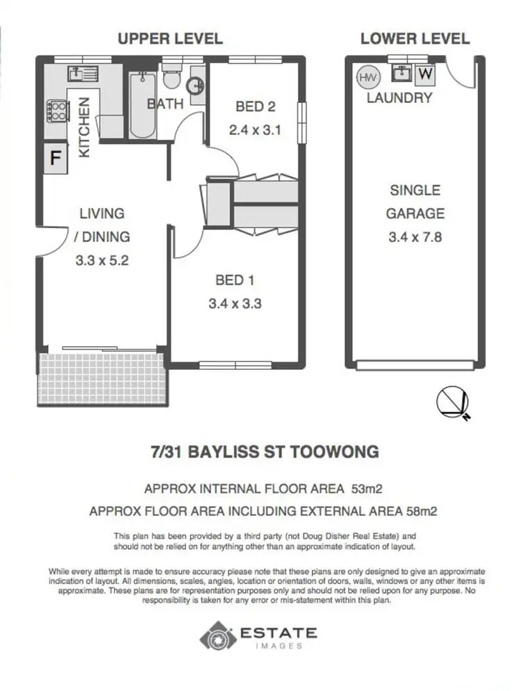 Floorplan of Homely unit listing, 7/31 Bayliss Street, Toowong QLD 4066