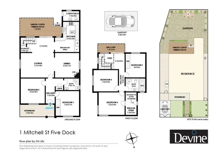 Floorplan of Homely house listing, 1 Mitchell Street, Five Dock NSW 2046