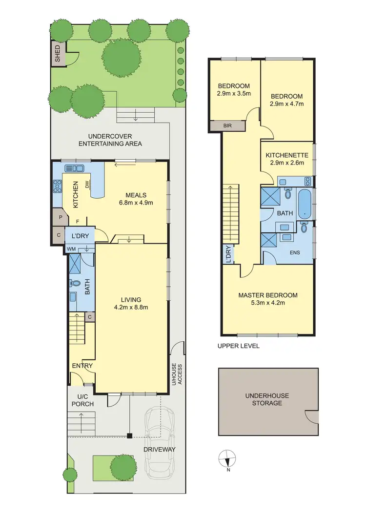 Floorplan of Homely house listing, 166 Weston street, Brunswick East VIC 3057