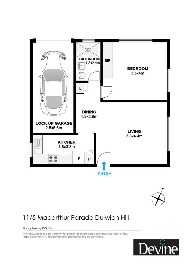 Floorplan of Homely apartment listing, 11/5 Macarthur Parade, Dulwich Hill NSW 2203