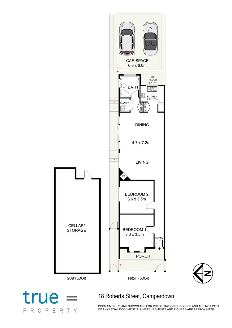 Floorplan of Homely house listing, 18 Roberts Street, Camperdown NSW 2050